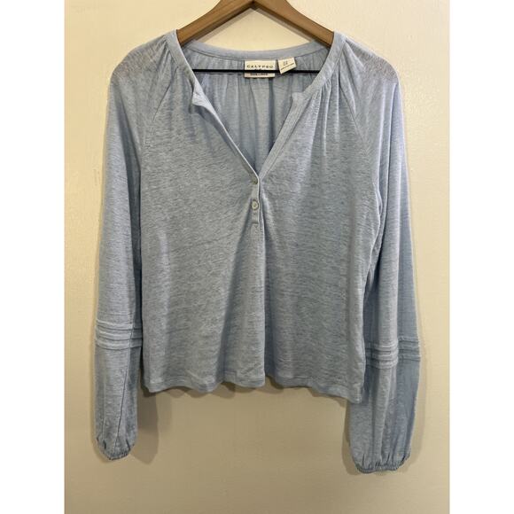 Calypso St. Barth Linen Tunic M Casual Resort Minimalist Peasant Quite Luxury - Picture 1 of 14